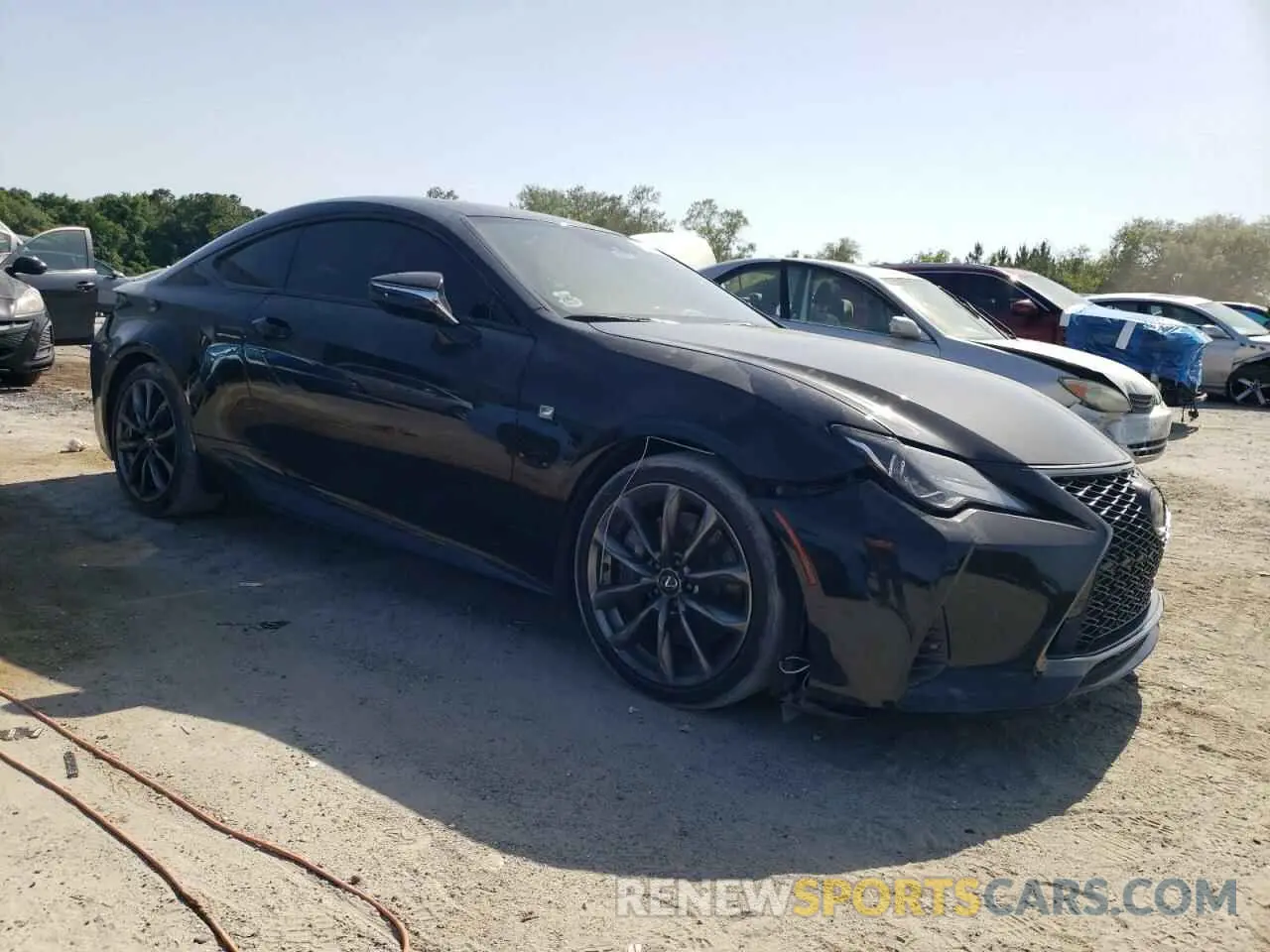 4 fotografías del automóvil dañado JTHHA5BC5K5009009 LEXUS RC300 2019