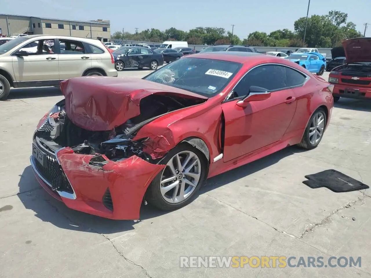 1 fotografías del automóvil dañado JTHHA5BC5K5009205 LEXUS RC300 2019