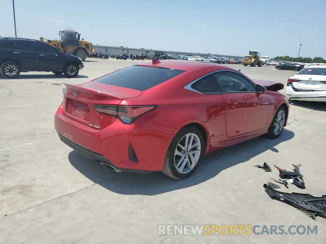 3 fotografías del automóvil dañado JTHHA5BC5K5009205 LEXUS RC300 2019