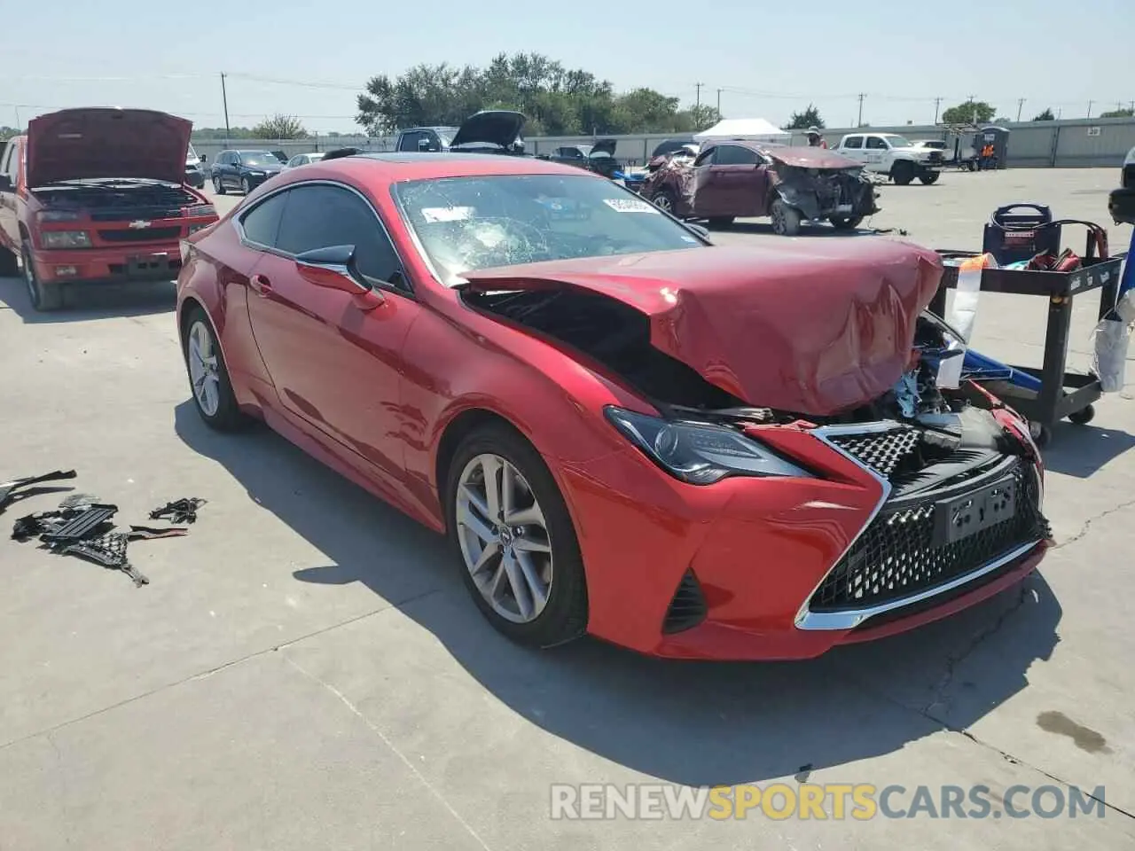 4 fotografías del automóvil dañado JTHHA5BC5K5009205 LEXUS RC300 2019