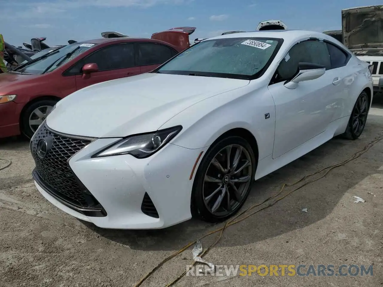 1 fotografías del automóvil dañado JTHHA5BCXK5009507 LEXUS RC300 2019
