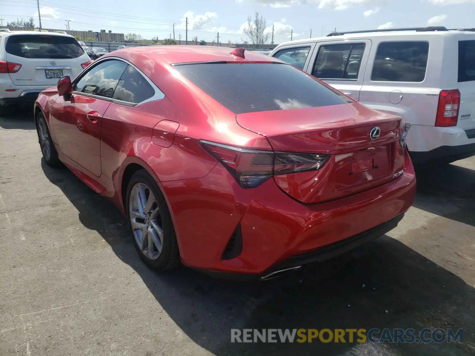 3 fotografías del automóvil dañado JTHAA5BCXM5011214 LEXUS RC300 2021