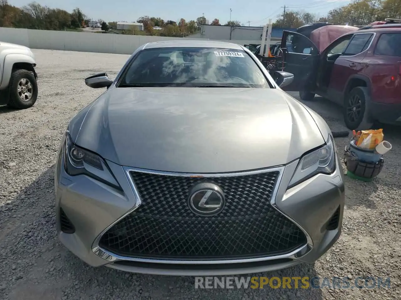5 fotografías del automóvil dañado JTHD85EC3M5006084 LEXUS RC300 2021