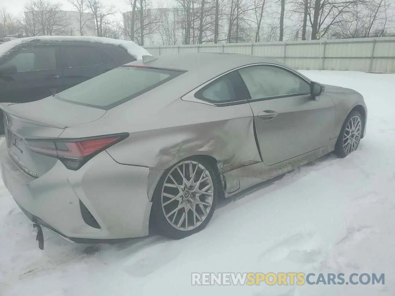 3 fotografías del automóvil dañado JTHD85EC9M5006512 LEXUS RC300 2021