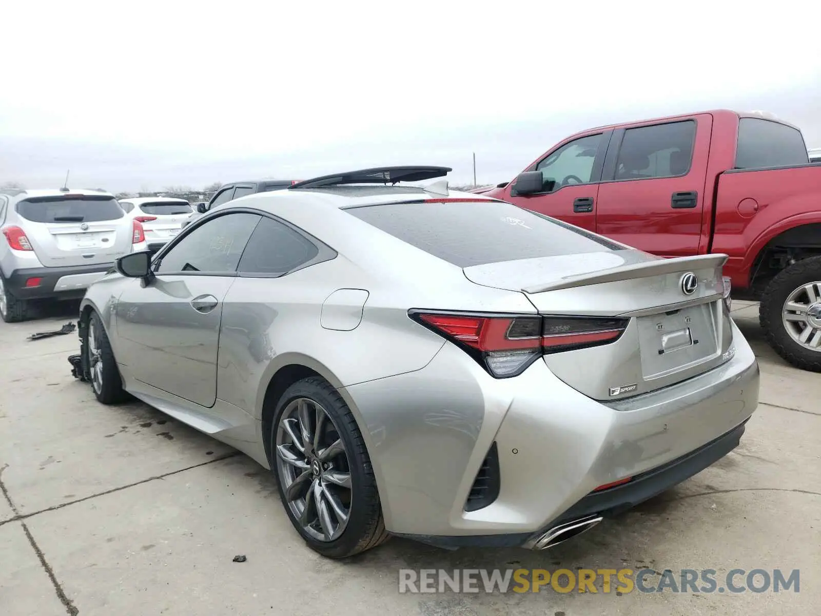 3 fotografías del automóvil dañado JTHGZ5BC0L5022532 LEXUS RC350 2020