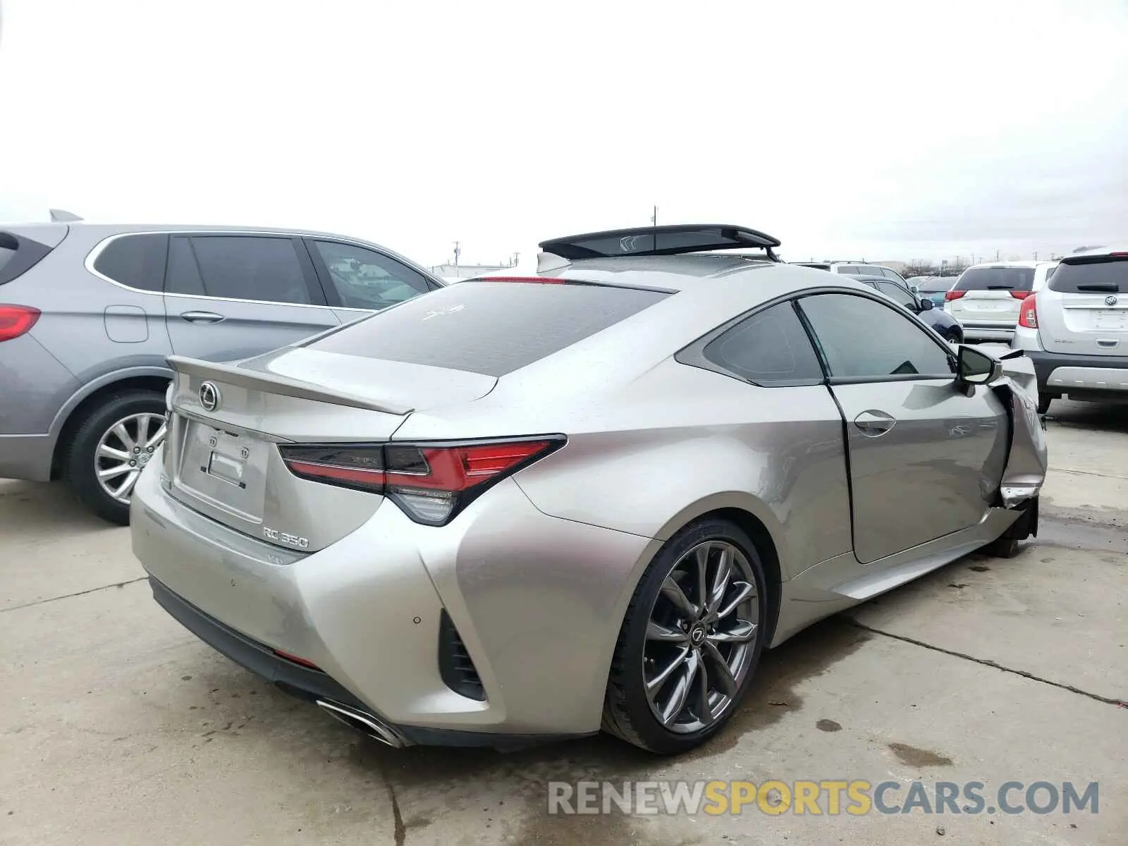 4 fotografías del automóvil dañado JTHGZ5BC0L5022532 LEXUS RC350 2020