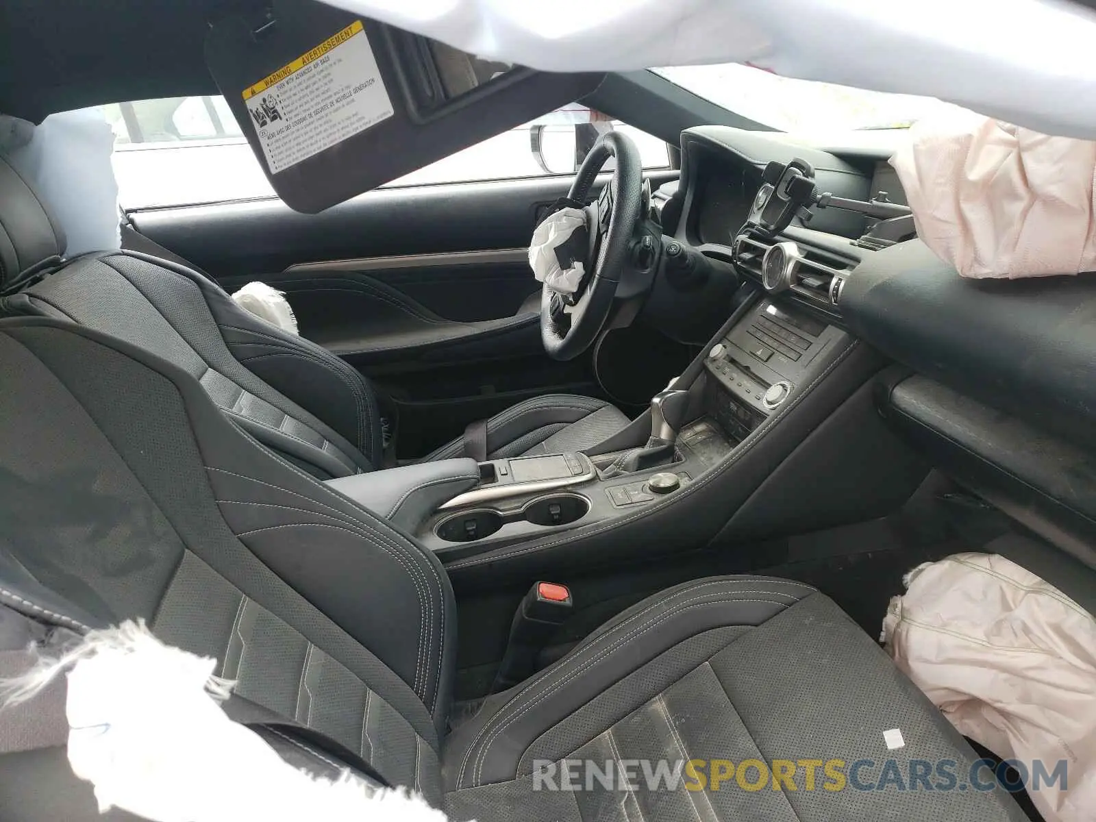 5 fotografías del automóvil dañado JTHGZ5BC5L5021943 LEXUS RC350 2020