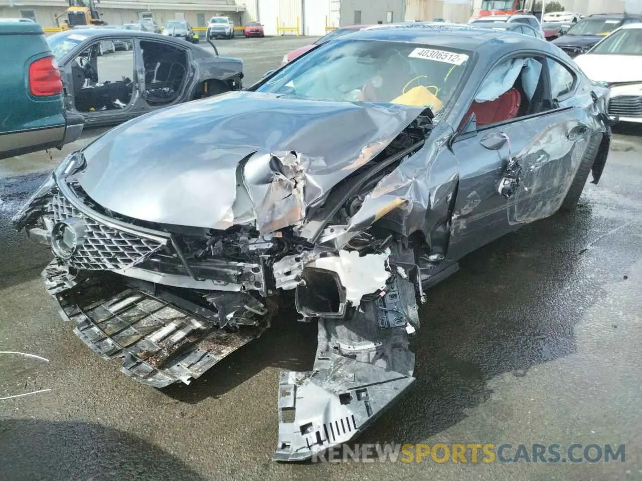 2 fotografías del automóvil dañado JTHGZ5BC6L5023023 LEXUS RC350 2020