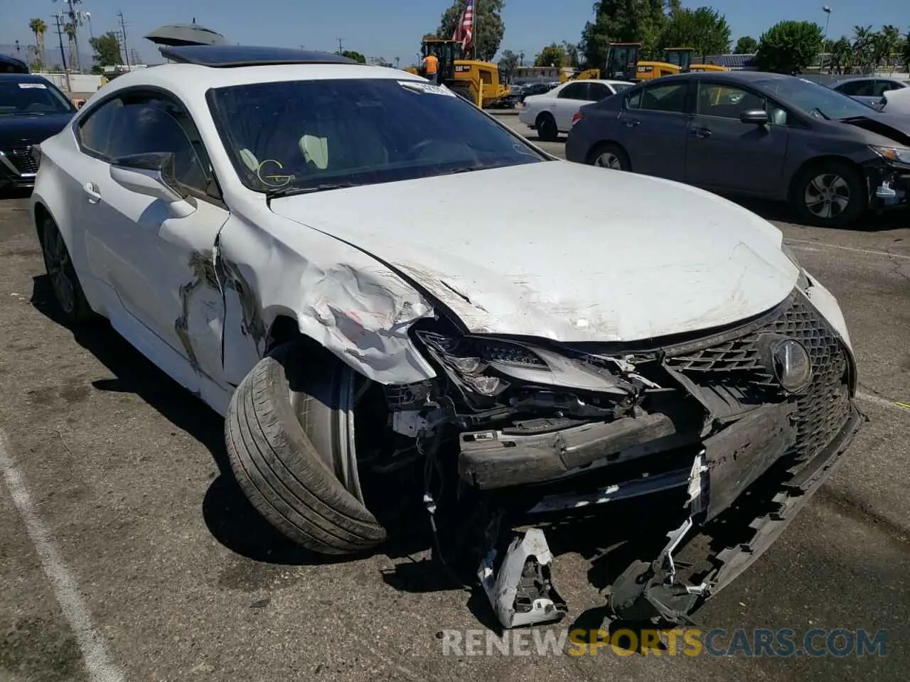 1 fotografías del automóvil dañado JTHGZ5BC9L5021976 LEXUS RC350 2020