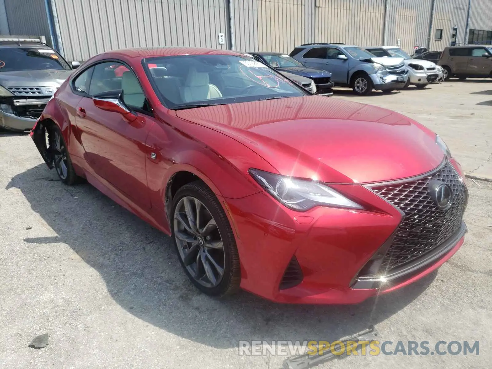 1 fotografías del automóvil dañado JTHGZ5DC6L5010351 LEXUS RC350 2020