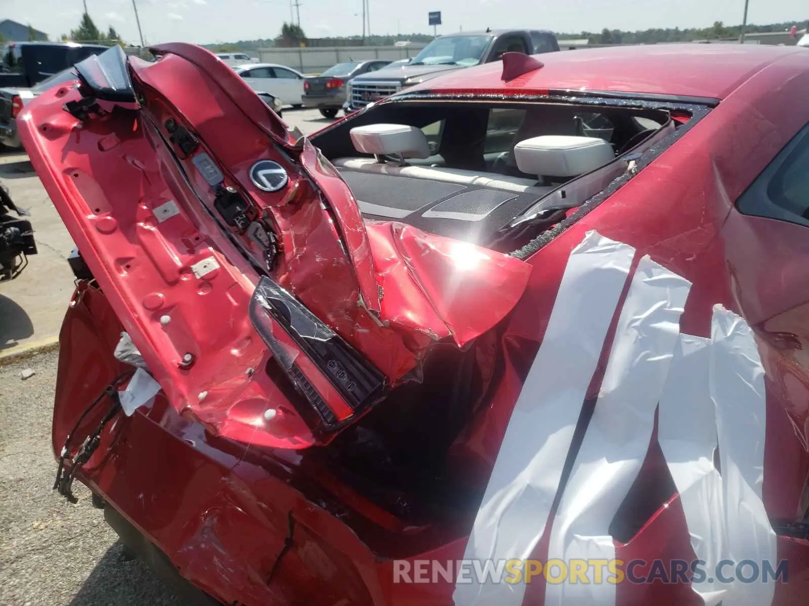 9 fotografías del automóvil dañado JTHGZ5DC6L5010351 LEXUS RC350 2020