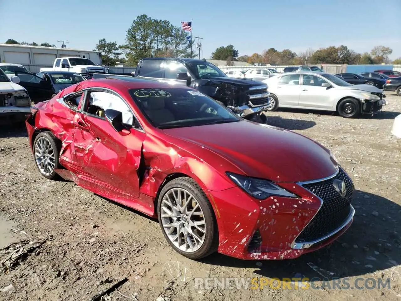 1 fotografías del automóvil dañado JTHDZ5BC0M5023636 LEXUS RC350 2021