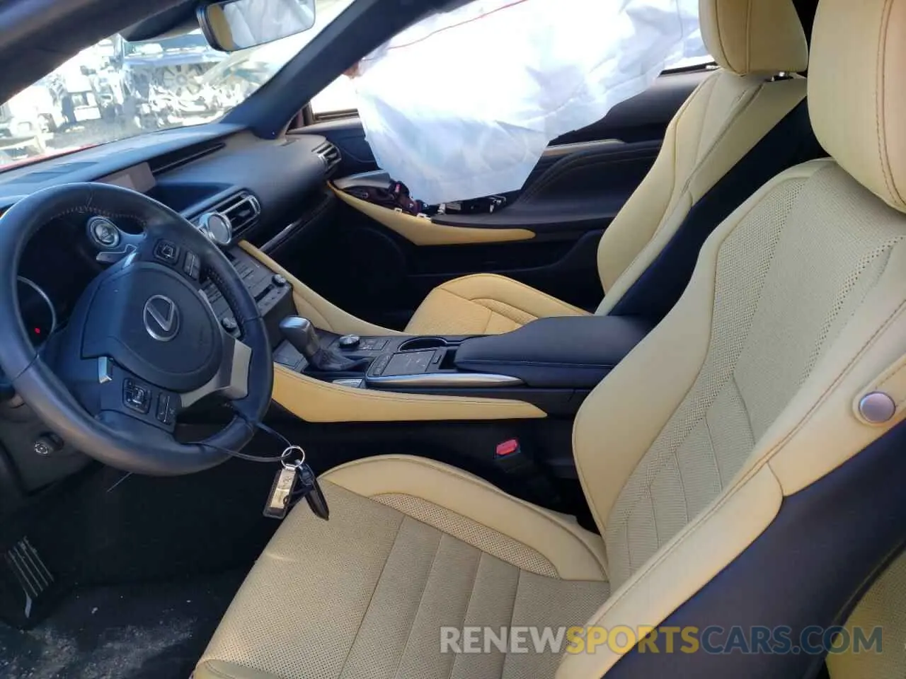 5 fotografías del automóvil dañado JTHDZ5BC0M5023636 LEXUS RC350 2021