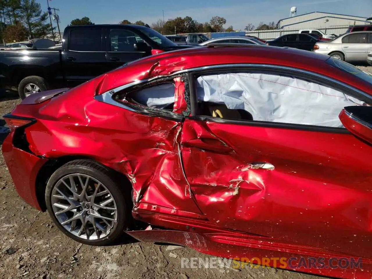 9 fotografías del automóvil dañado JTHDZ5BC0M5023636 LEXUS RC350 2021