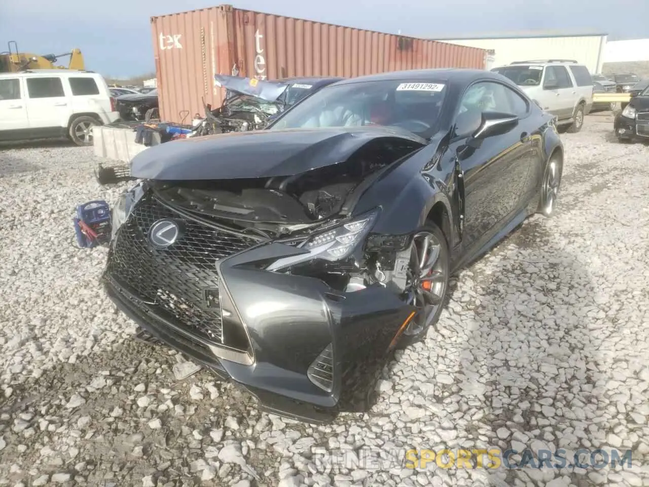 2 fotografías del automóvil dañado JTHGZ5BC1M5024307 LEXUS RC350 2021