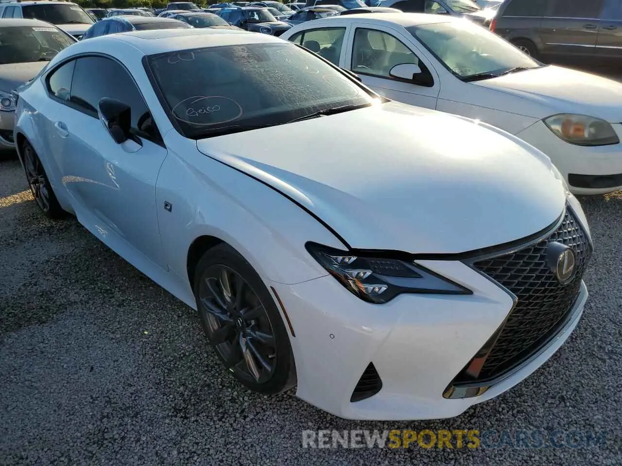 1 fotografías del automóvil dañado JTHGZ5BC3M5023997 LEXUS RC350 2021