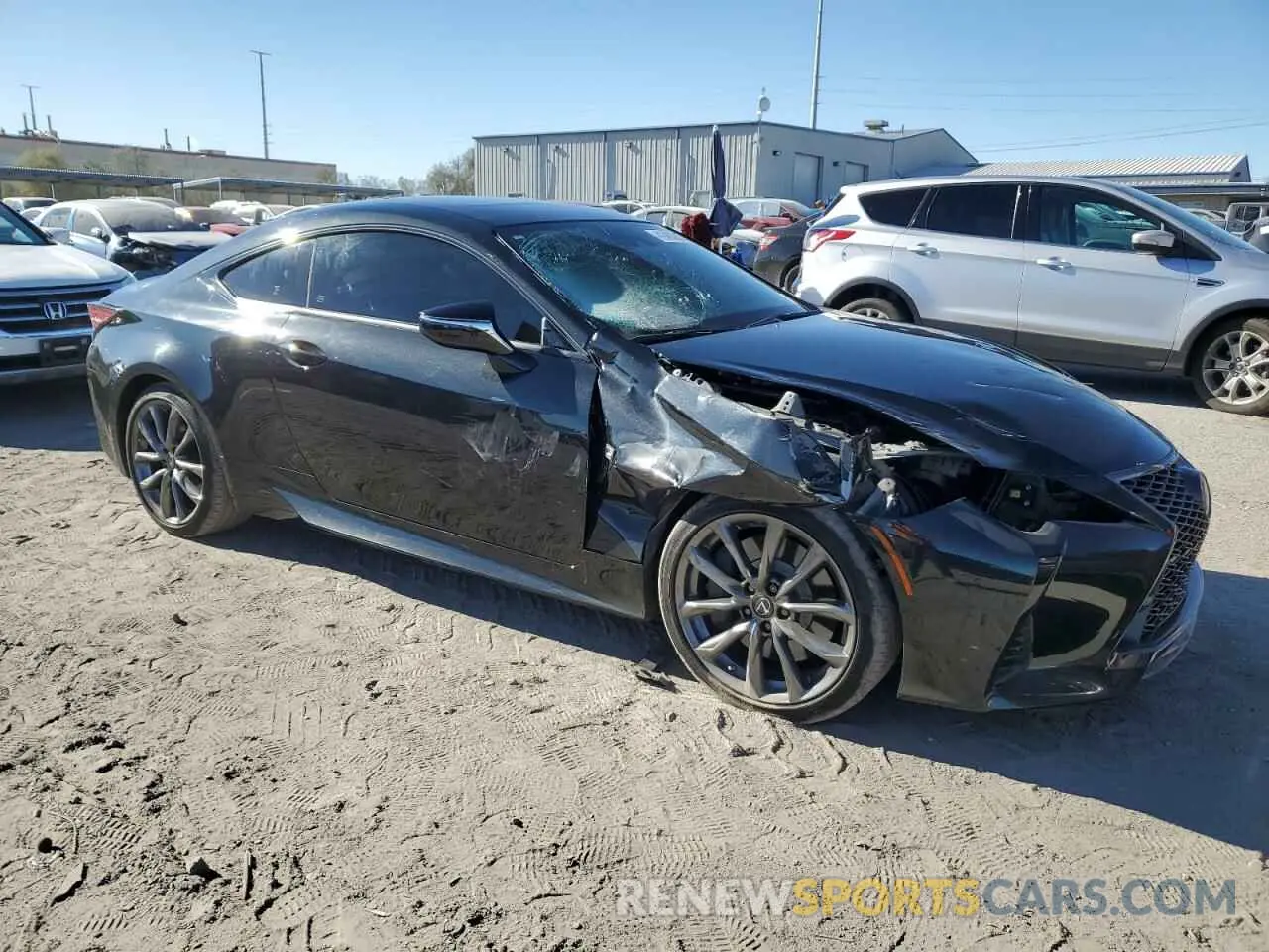 4 fotografías del automóvil dañado JTHGZ5BC3M5024499 LEXUS RC350 2021