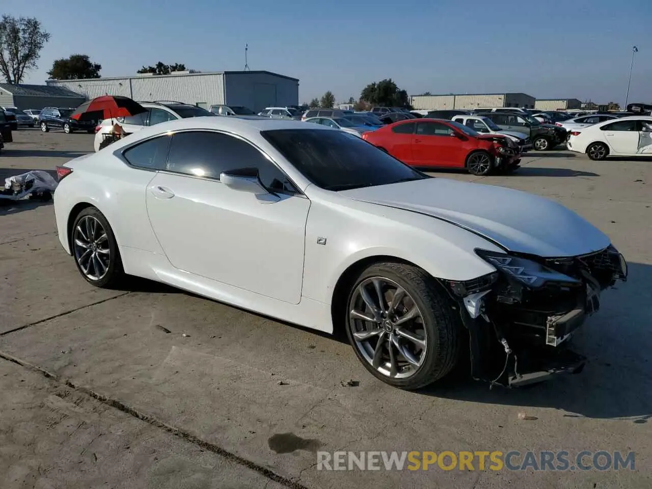 4 fotografías del automóvil dañado JTHGZ5BC7M5023520 LEXUS RC350 2021