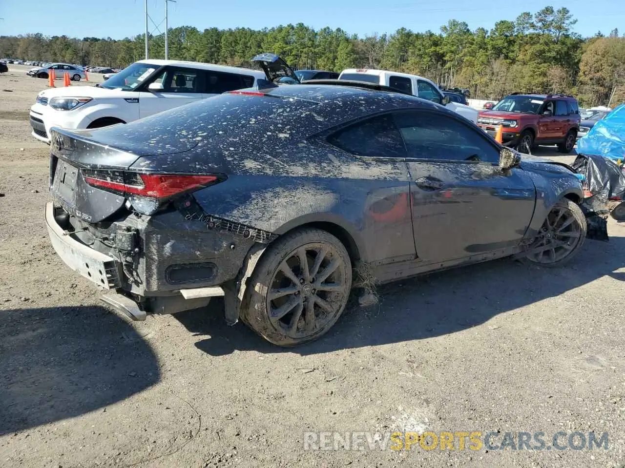 3 fotografías del automóvil dañado JTHGZ5BC7M5023534 LEXUS RC350 2021