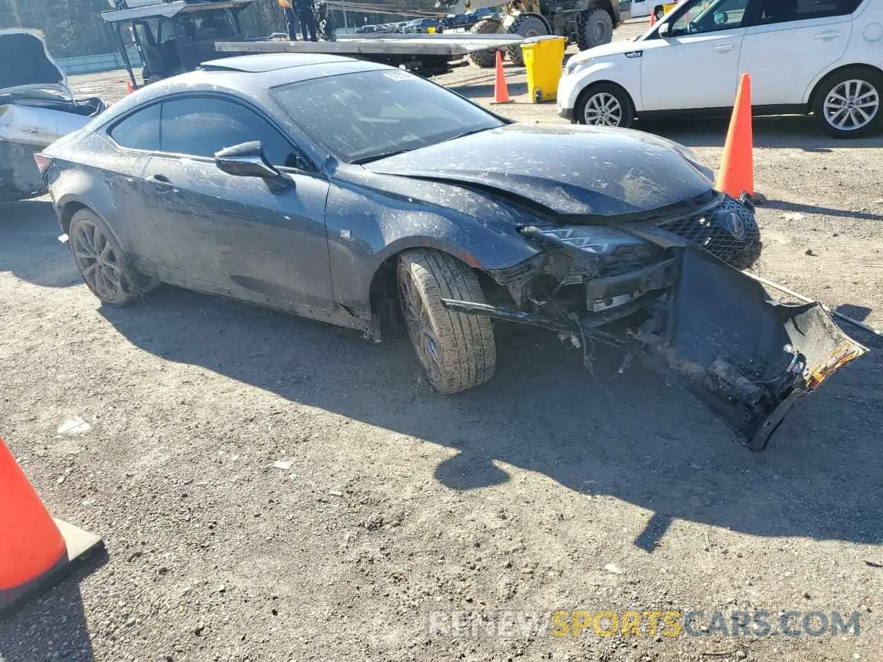 4 fotografías del automóvil dañado JTHGZ5BC7M5023534 LEXUS RC350 2021