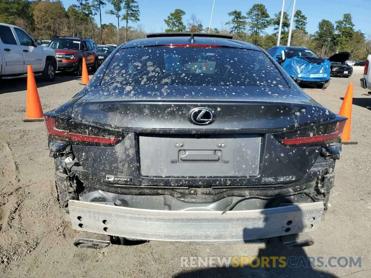 6 fotografías del automóvil dañado JTHGZ5BC7M5023534 LEXUS RC350 2021