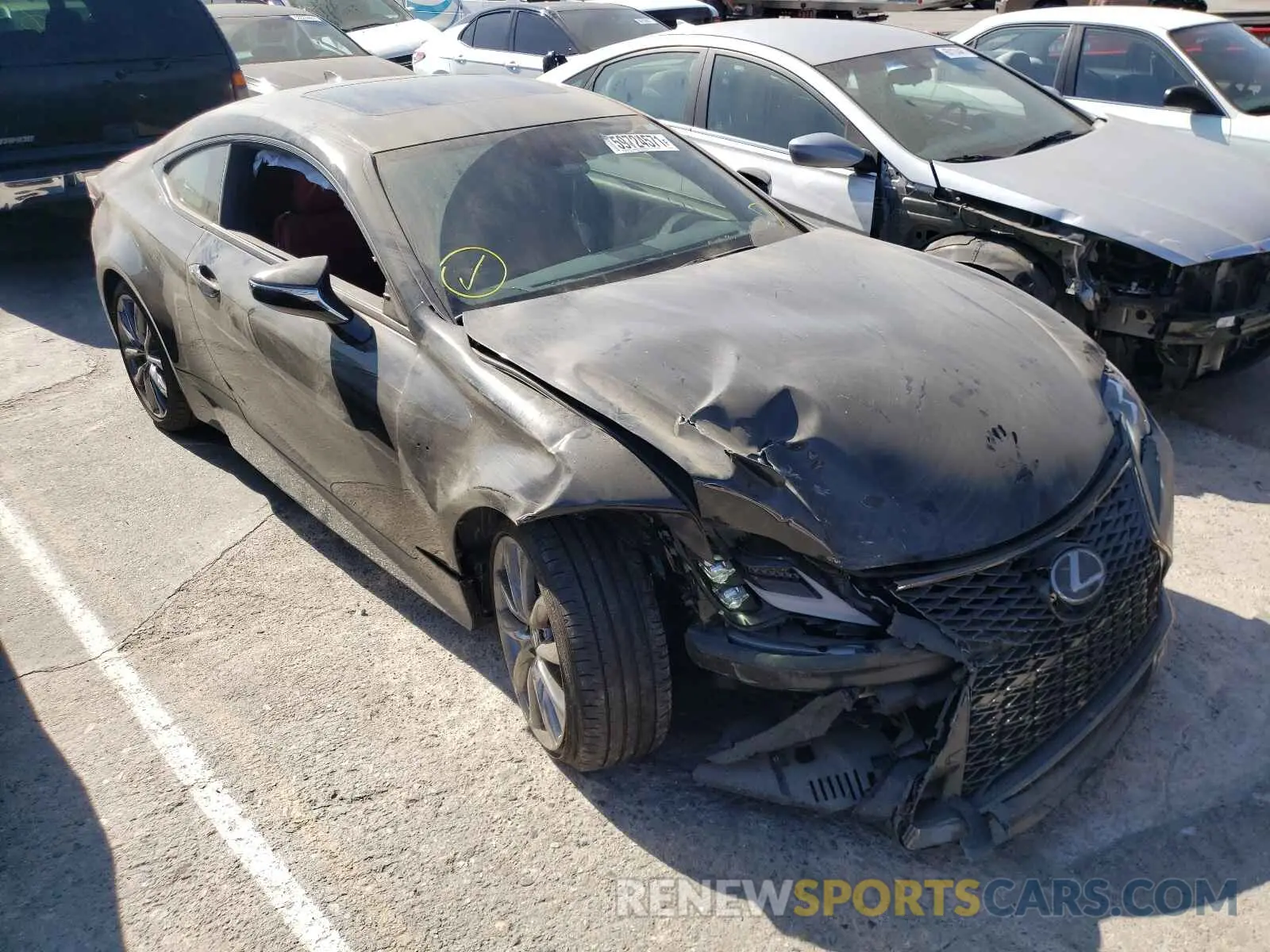 1 fotografías del automóvil dañado JTHGZ5BC7M5024876 LEXUS RC350 2021