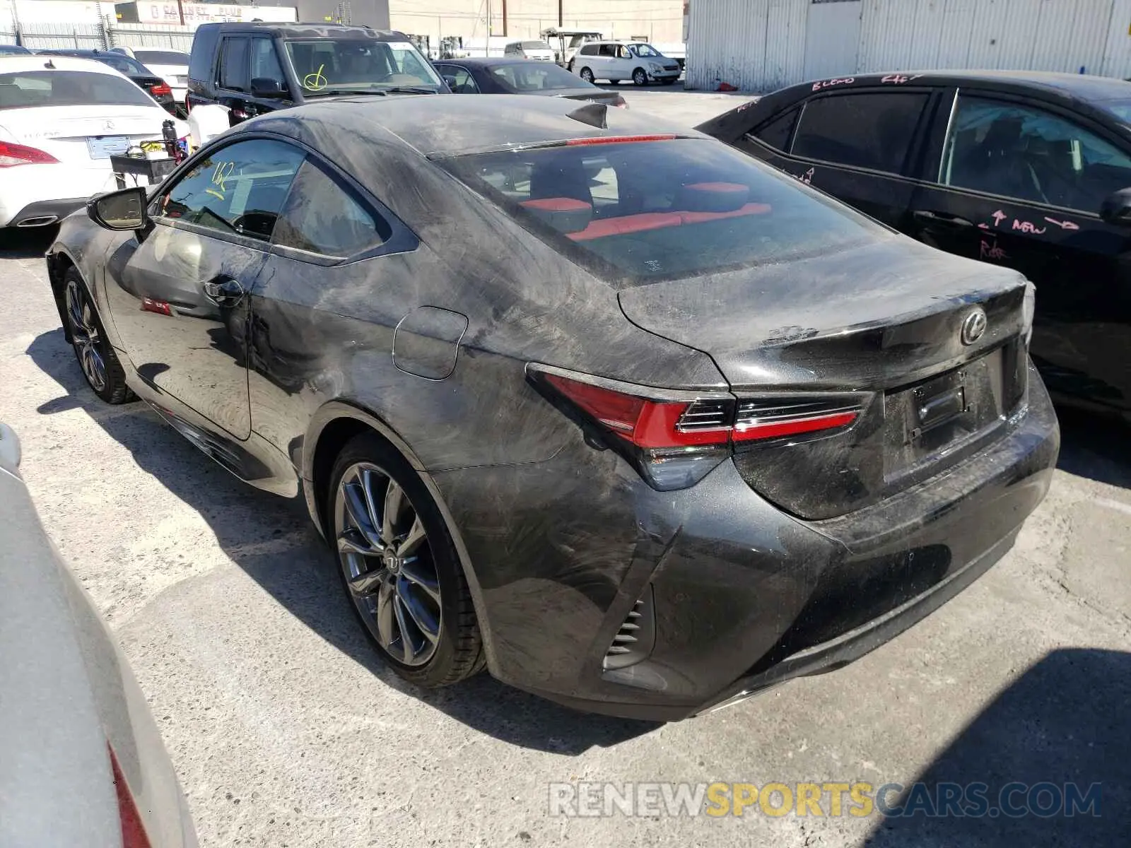 3 fotografías del automóvil dañado JTHGZ5BC7M5024876 LEXUS RC350 2021