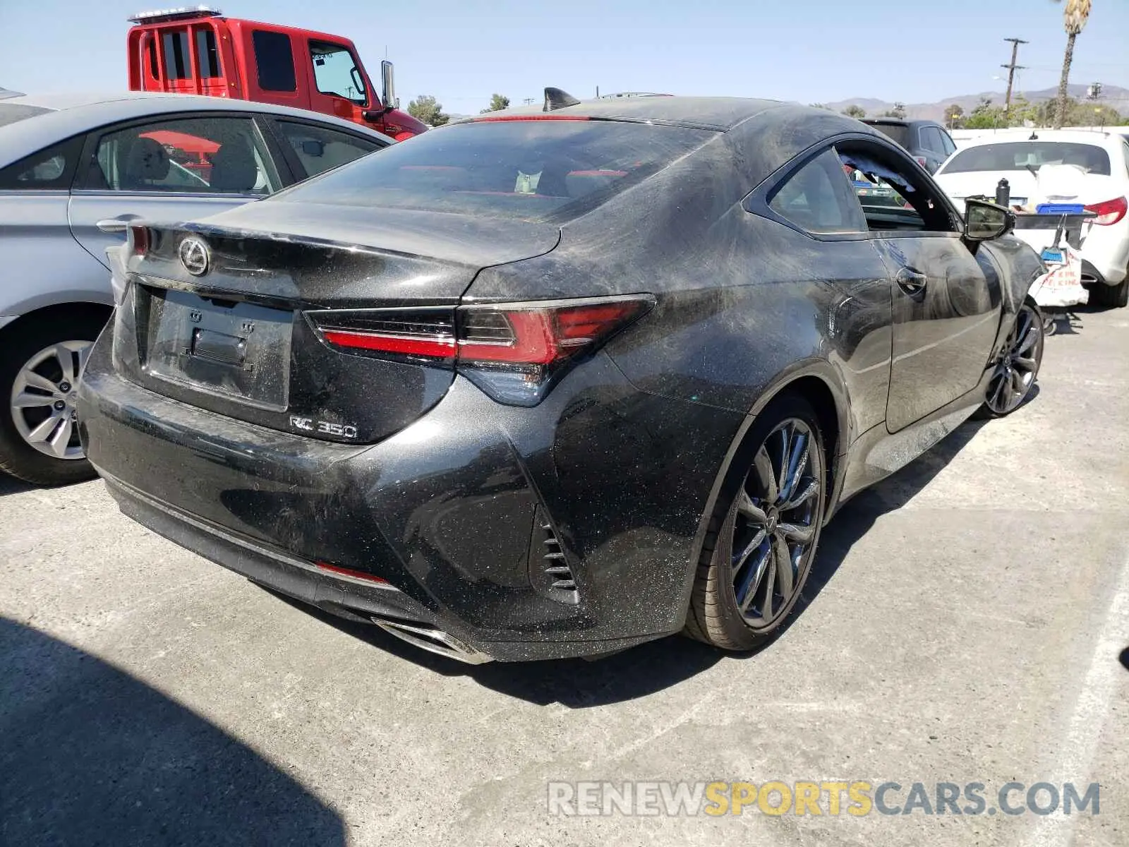 4 fotografías del automóvil dañado JTHGZ5BC7M5024876 LEXUS RC350 2021