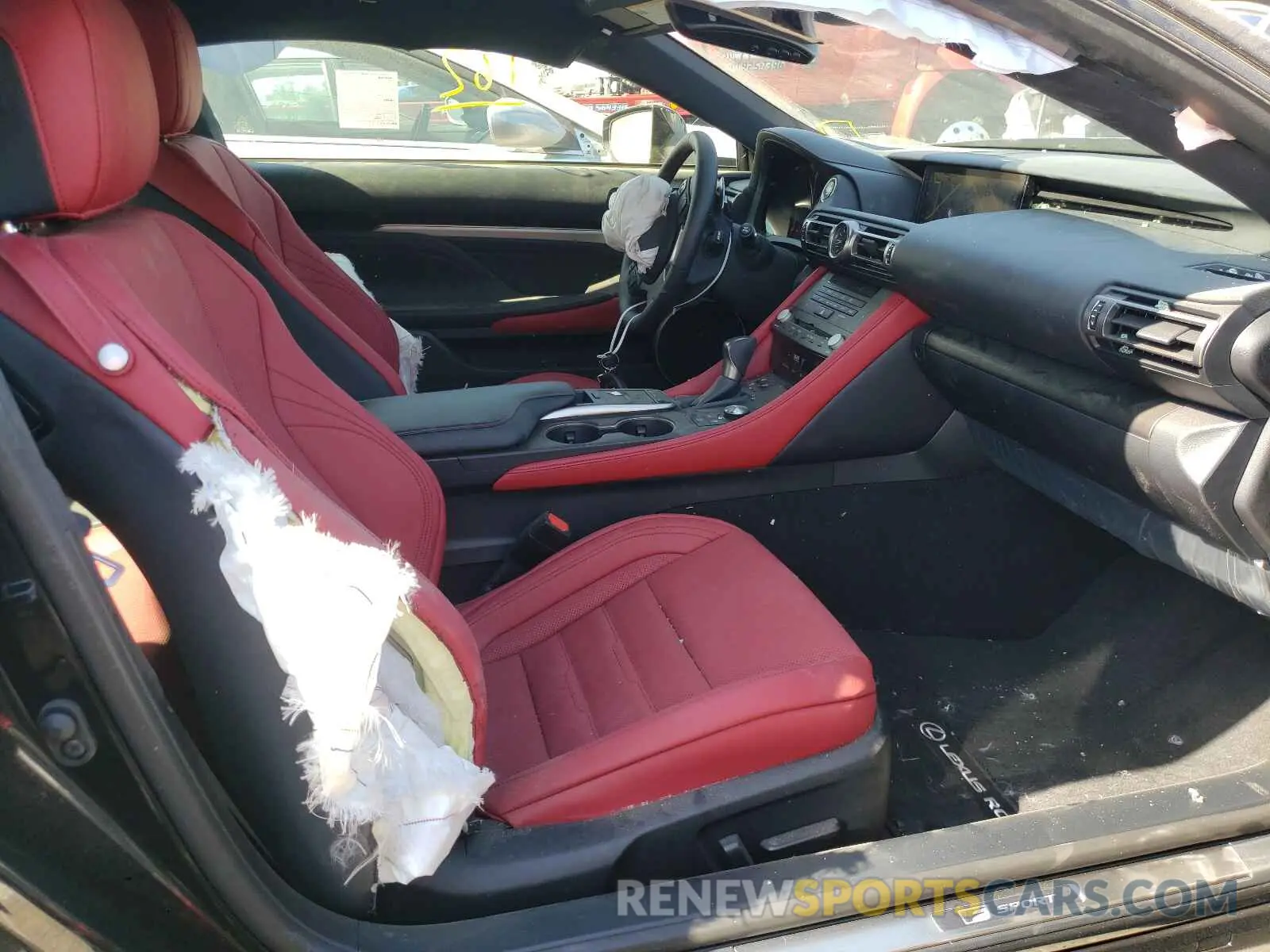 5 fotografías del automóvil dañado JTHGZ5BC7M5024876 LEXUS RC350 2021