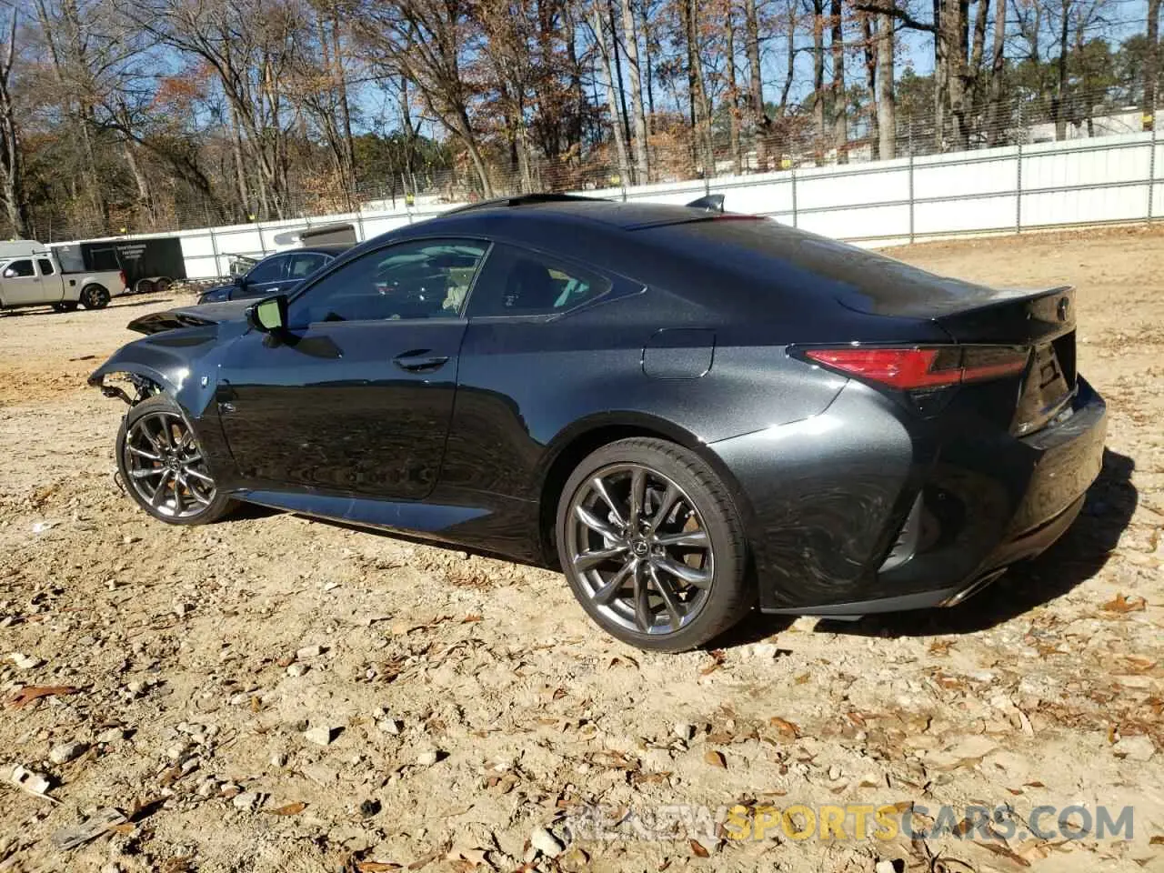 2 fotografías del automóvil dañado JTHGZ5BCXM5024922 LEXUS RC350 2021