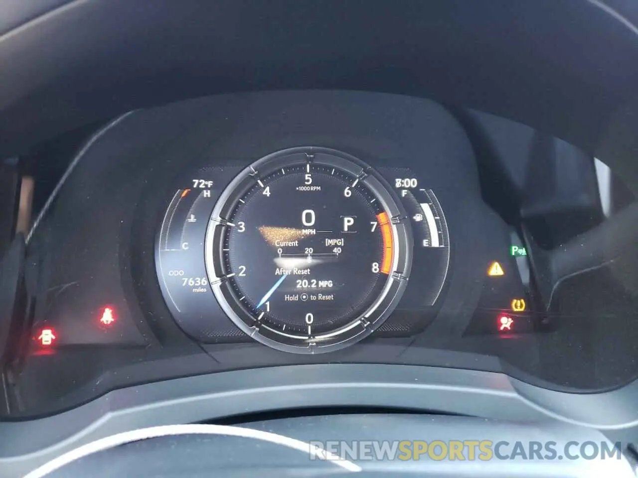 8 fotografías del automóvil dañado JTHGZ5DC8M5010787 LEXUS RC350 2021