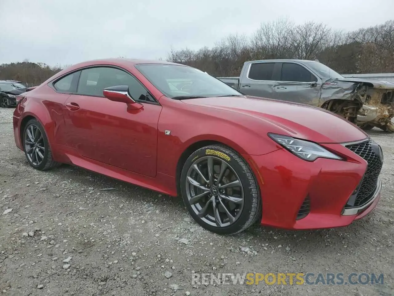 4 fotografías del automóvil dañado JTHGZ5BC4N5026490 LEXUS RC350 2022