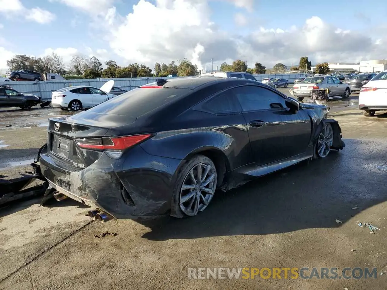 3 fotografías del automóvil dañado JTHGZ5BCXN5025053 LEXUS RC350 2022