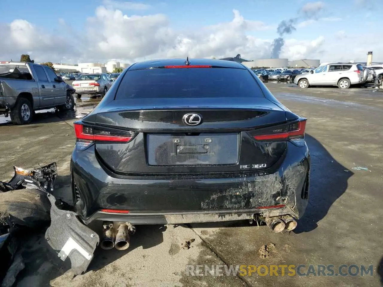 6 fotografías del automóvil dañado JTHGZ5BCXN5025053 LEXUS RC350 2022