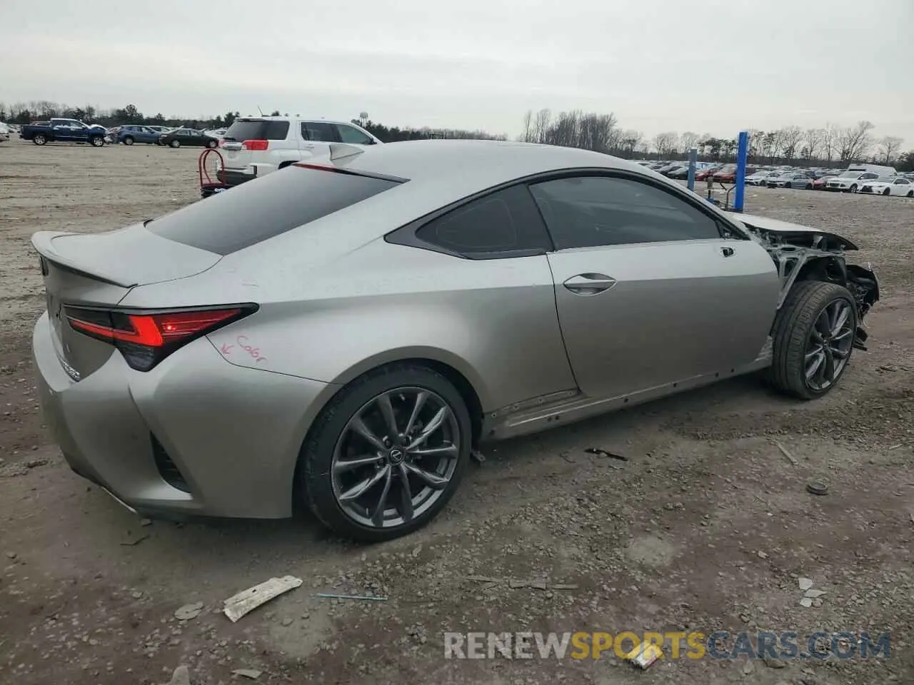 3 fotografías del automóvil dañado JTHGZ5DC4N5011386 LEXUS RC350 2022