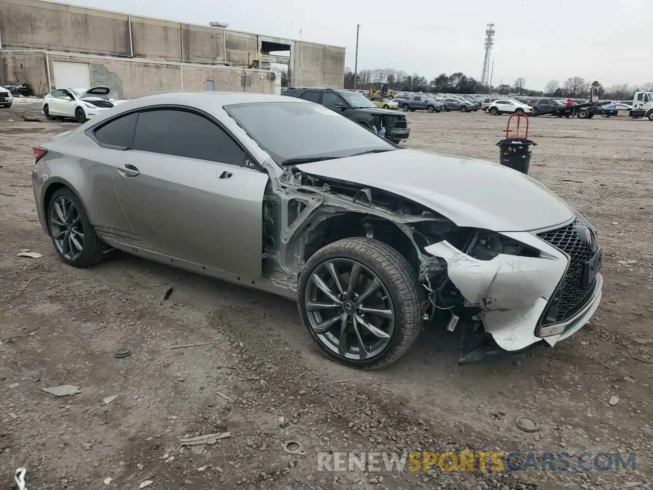 4 fotografías del automóvil dañado JTHGZ5DC4N5011386 LEXUS RC350 2022