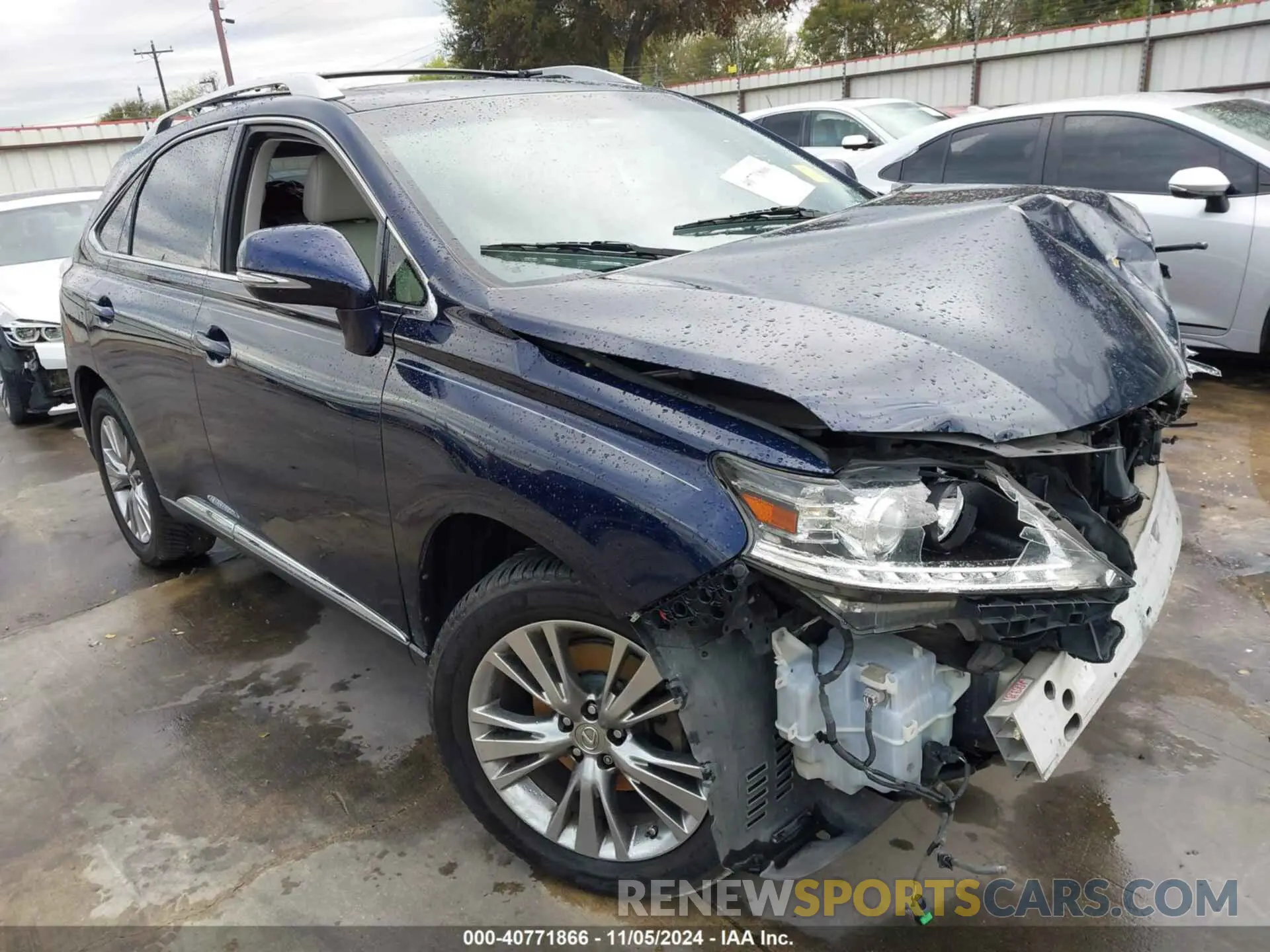 1 fotografías del automóvil dañado JTJZK1BA3D2007710 LEXUS RX 2013