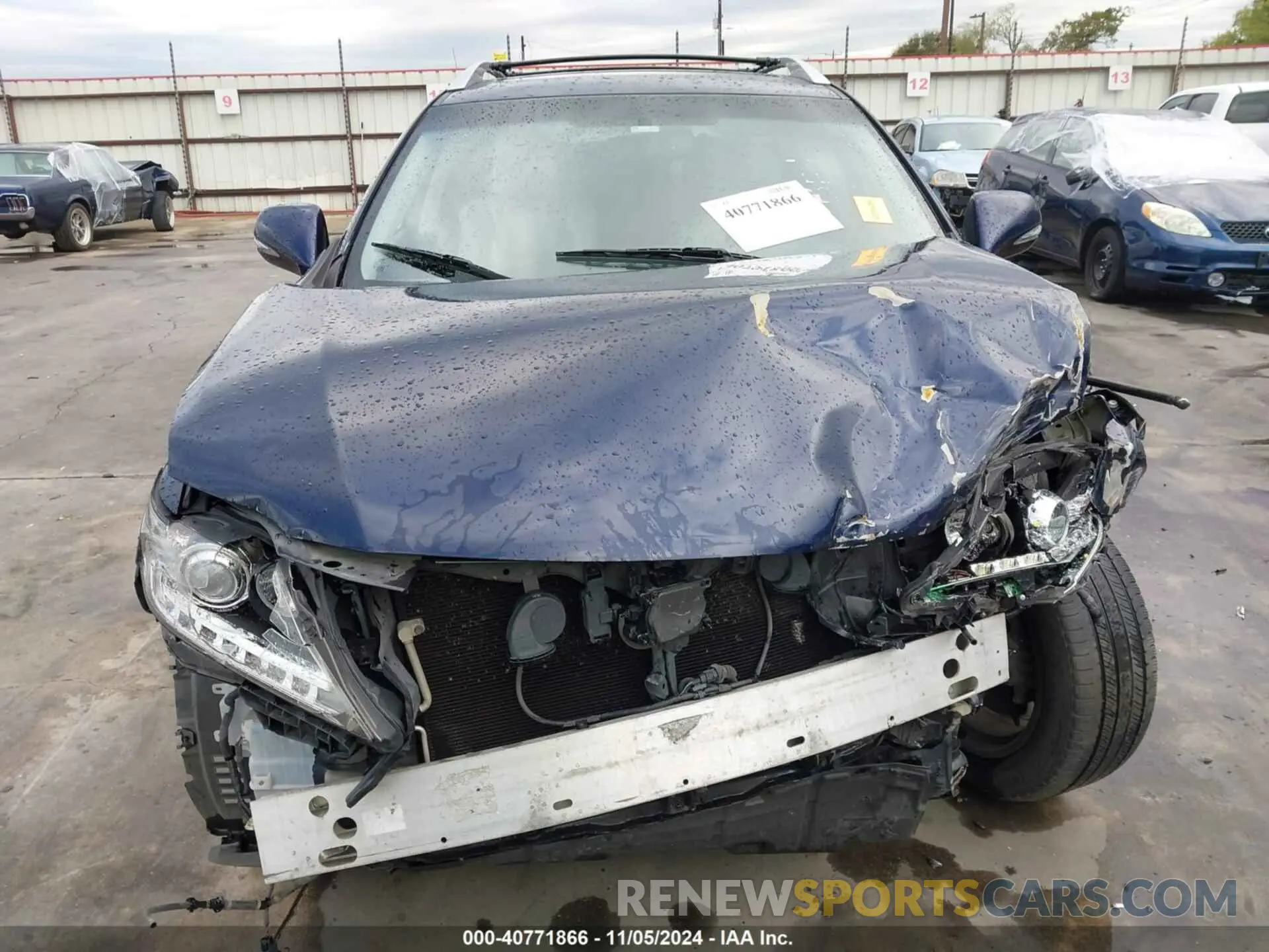 12 fotografías del automóvil dañado JTJZK1BA3D2007710 LEXUS RX 2013