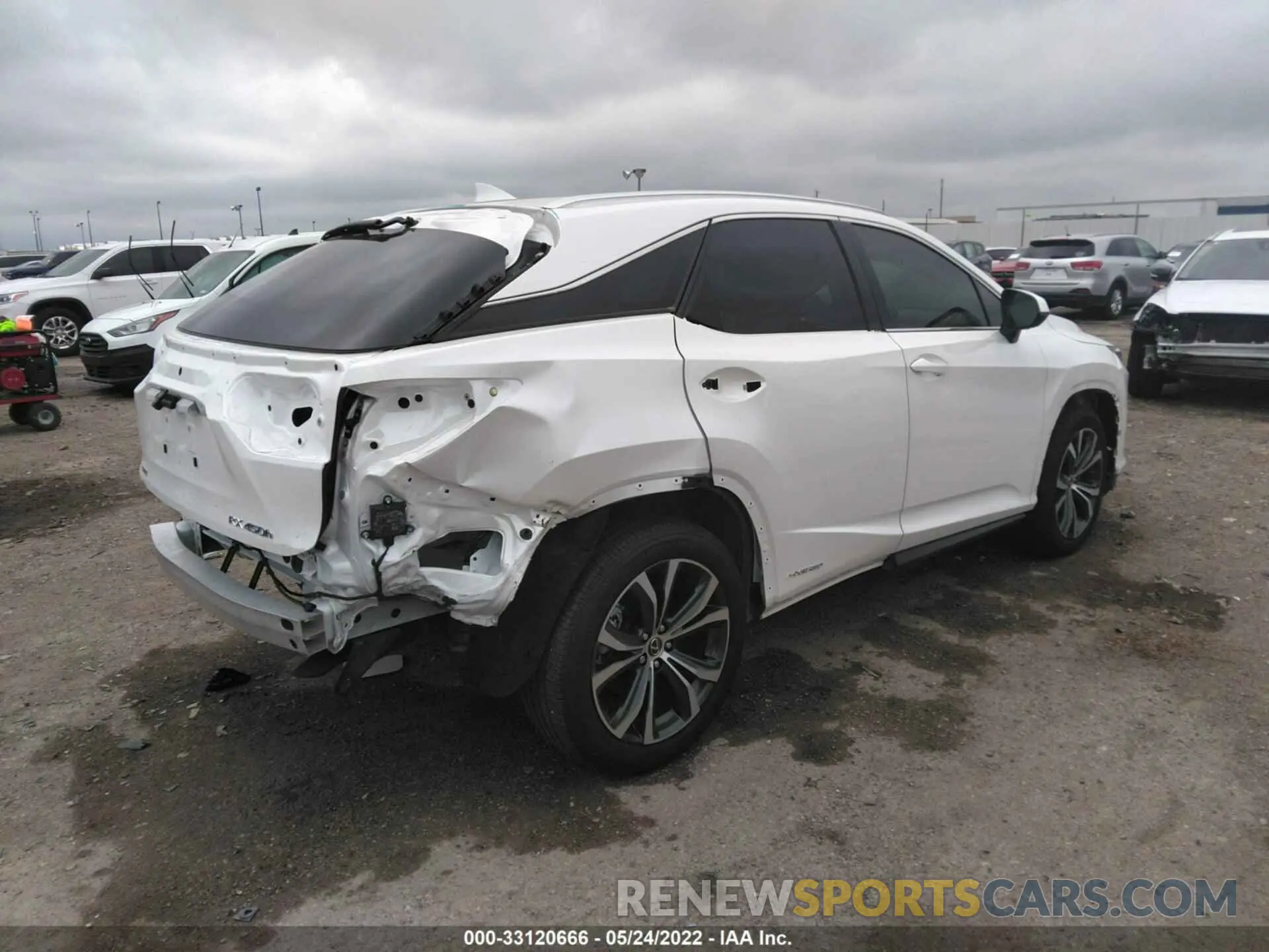 4 fotografías del automóvil dañado 2T2BGMCA8KC040847 LEXUS RX 2019