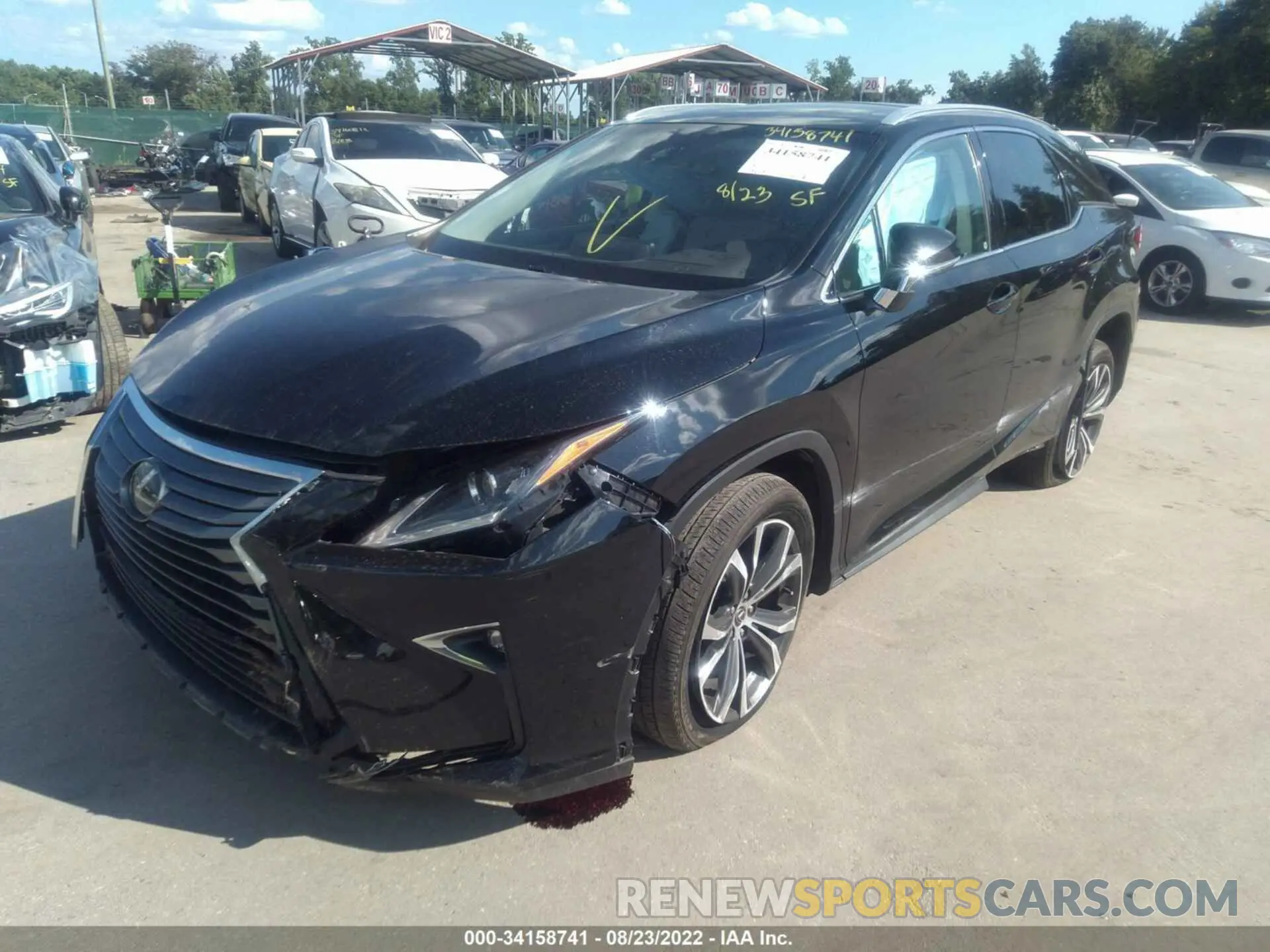 6 fotografías del automóvil dañado 2T2BZMCA0KC187190 LEXUS RX 2019