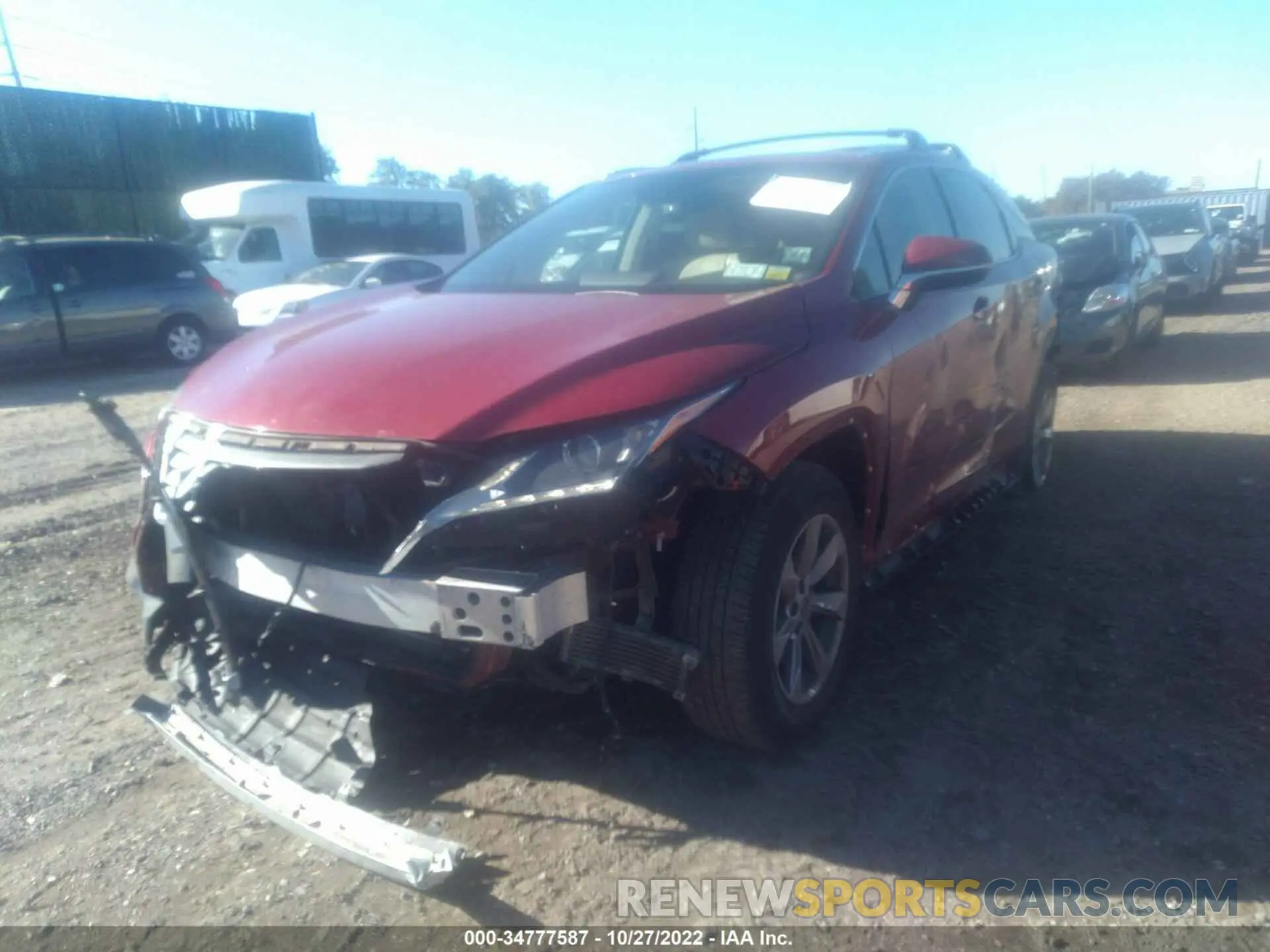 2 fotografías del automóvil dañado 2T2BZMCA4KC193820 LEXUS RX 2019
