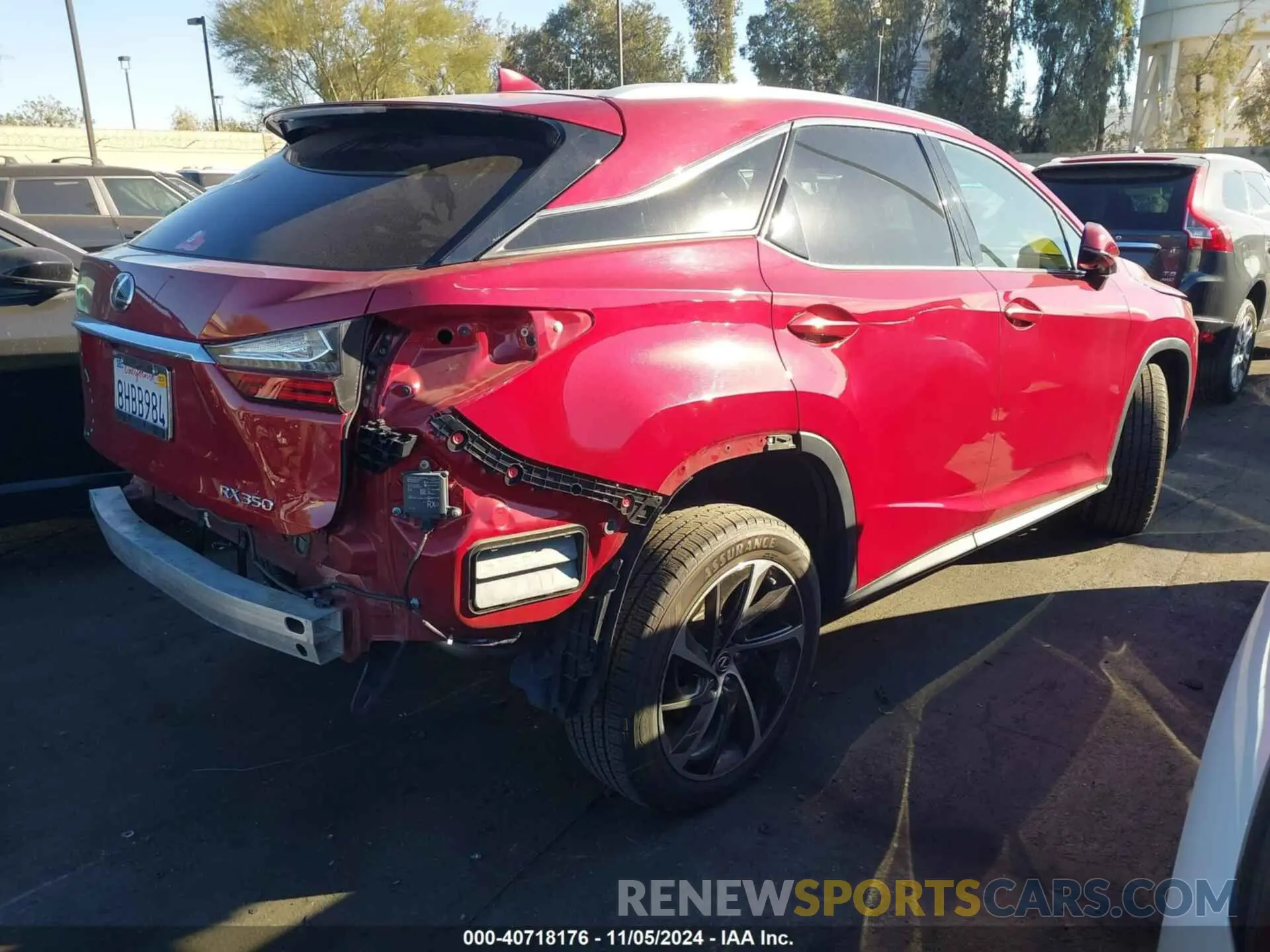 4 fotografías del automóvil dañado 2T2BZMCA8KC175398 LEXUS RX 2019