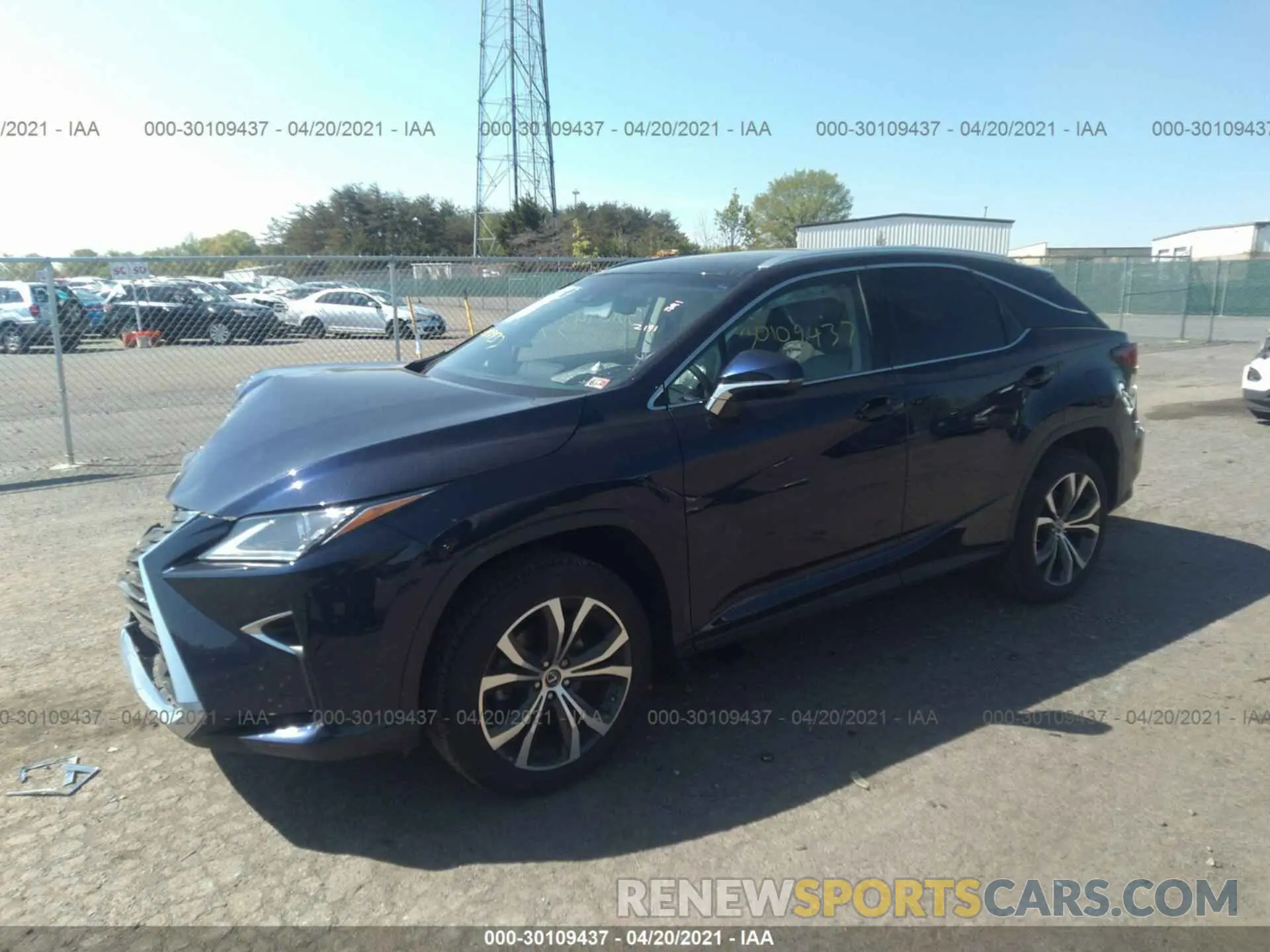 2 fotografías del automóvil dañado 2T2BZMCA9KC194204 LEXUS RX 2019