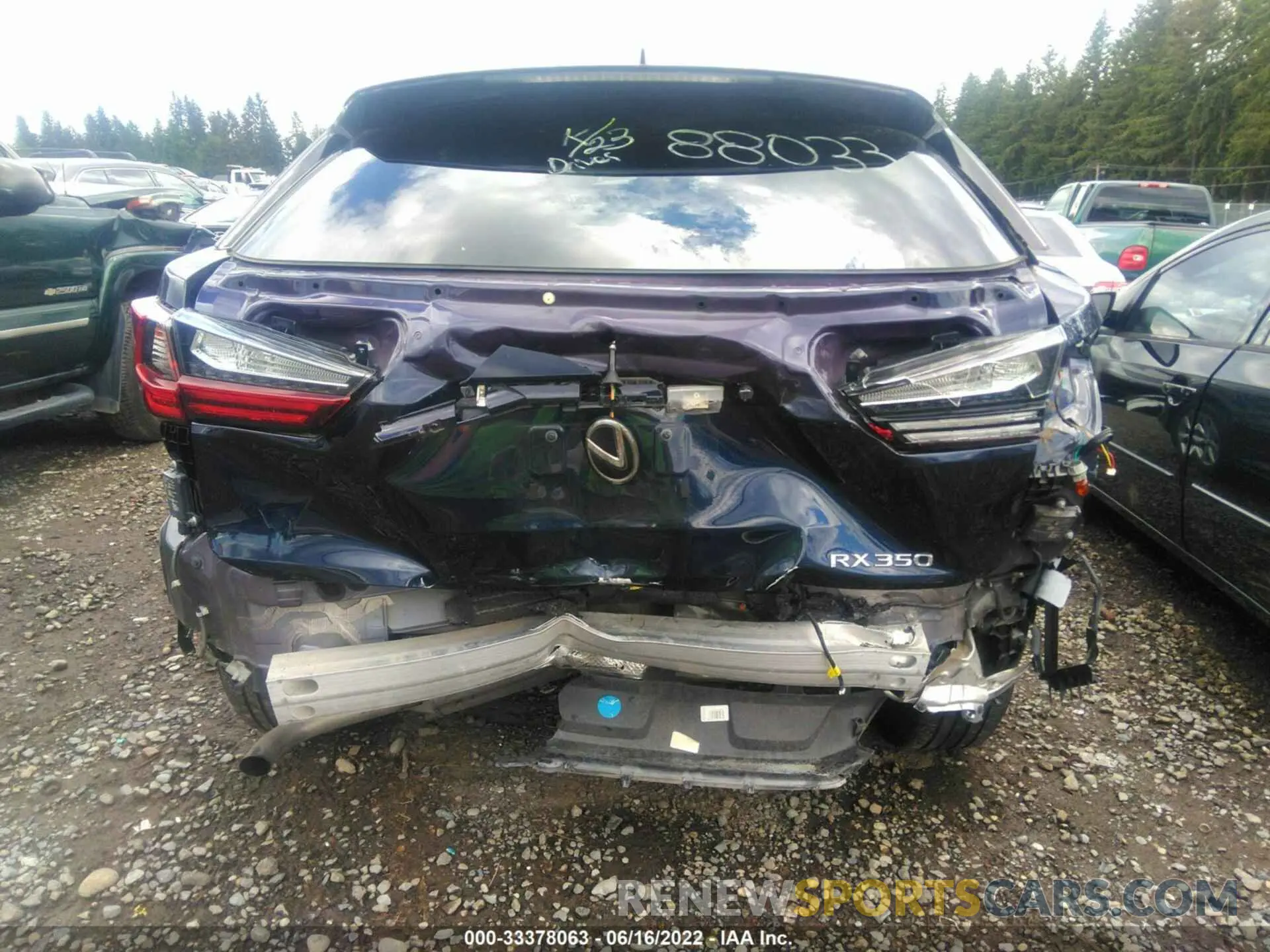 6 fotografías del automóvil dañado 2T2BZMCAXKC172583 LEXUS RX 2019