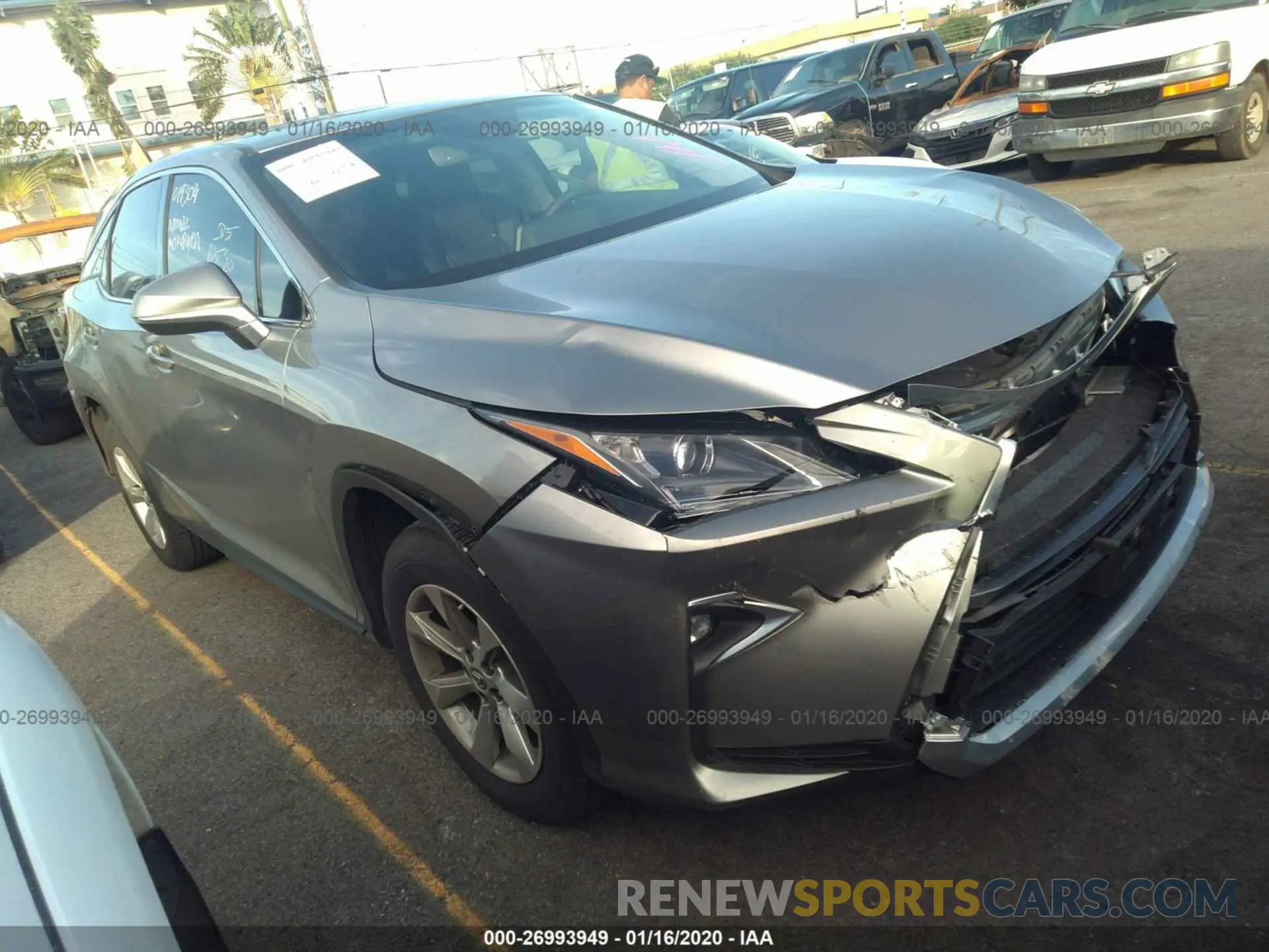 1 fotografías del automóvil dañado 2T2ZZMCA0KC126016 LEXUS RX 2019