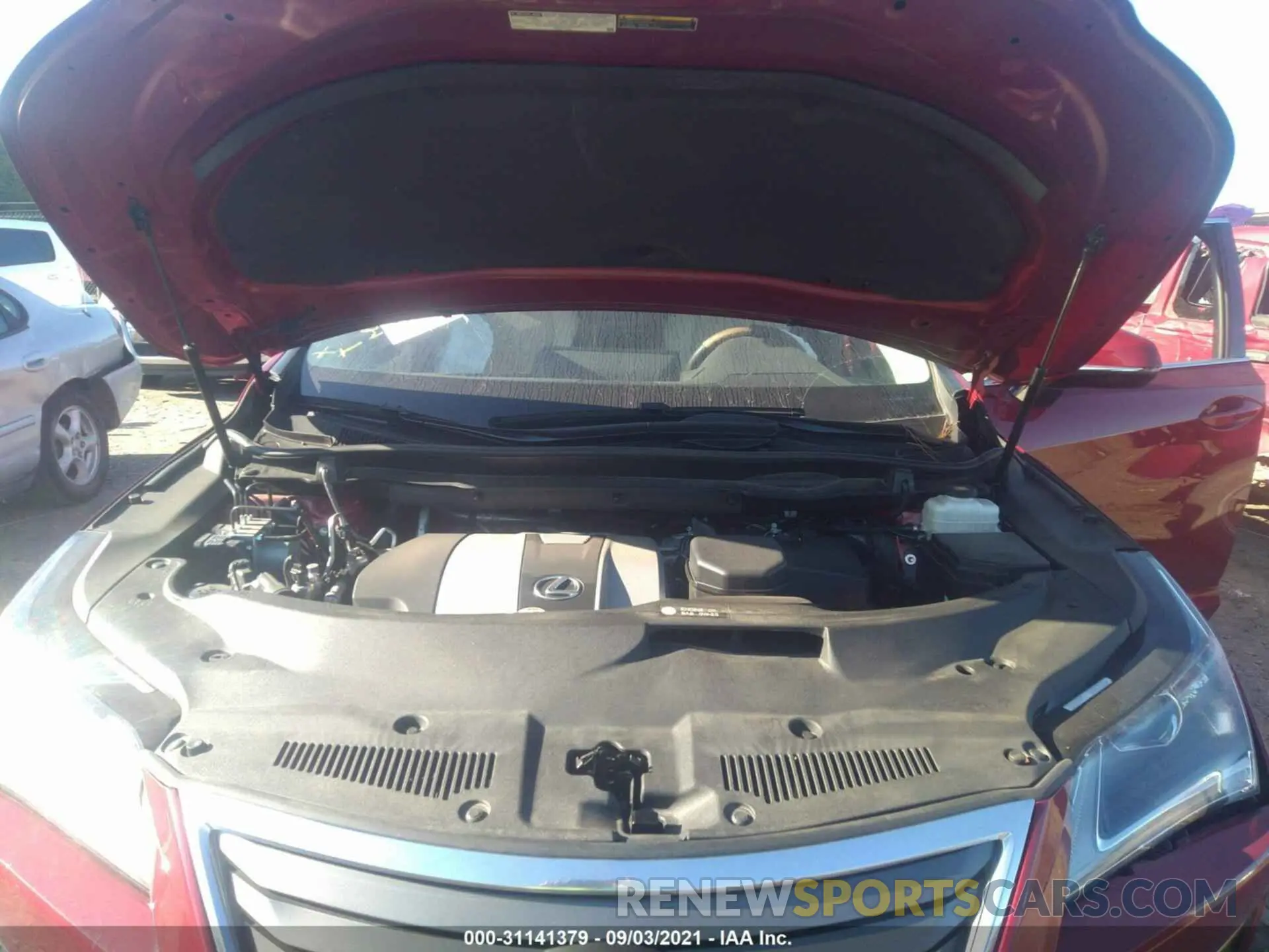10 fotografías del automóvil dañado 2T2ZZMCA3KC147880 LEXUS RX 2019