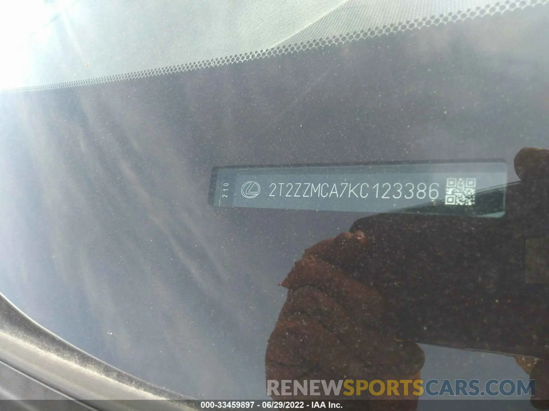 9 fotografías del automóvil dañado 2T2ZZMCA7KC123386 LEXUS RX 2019