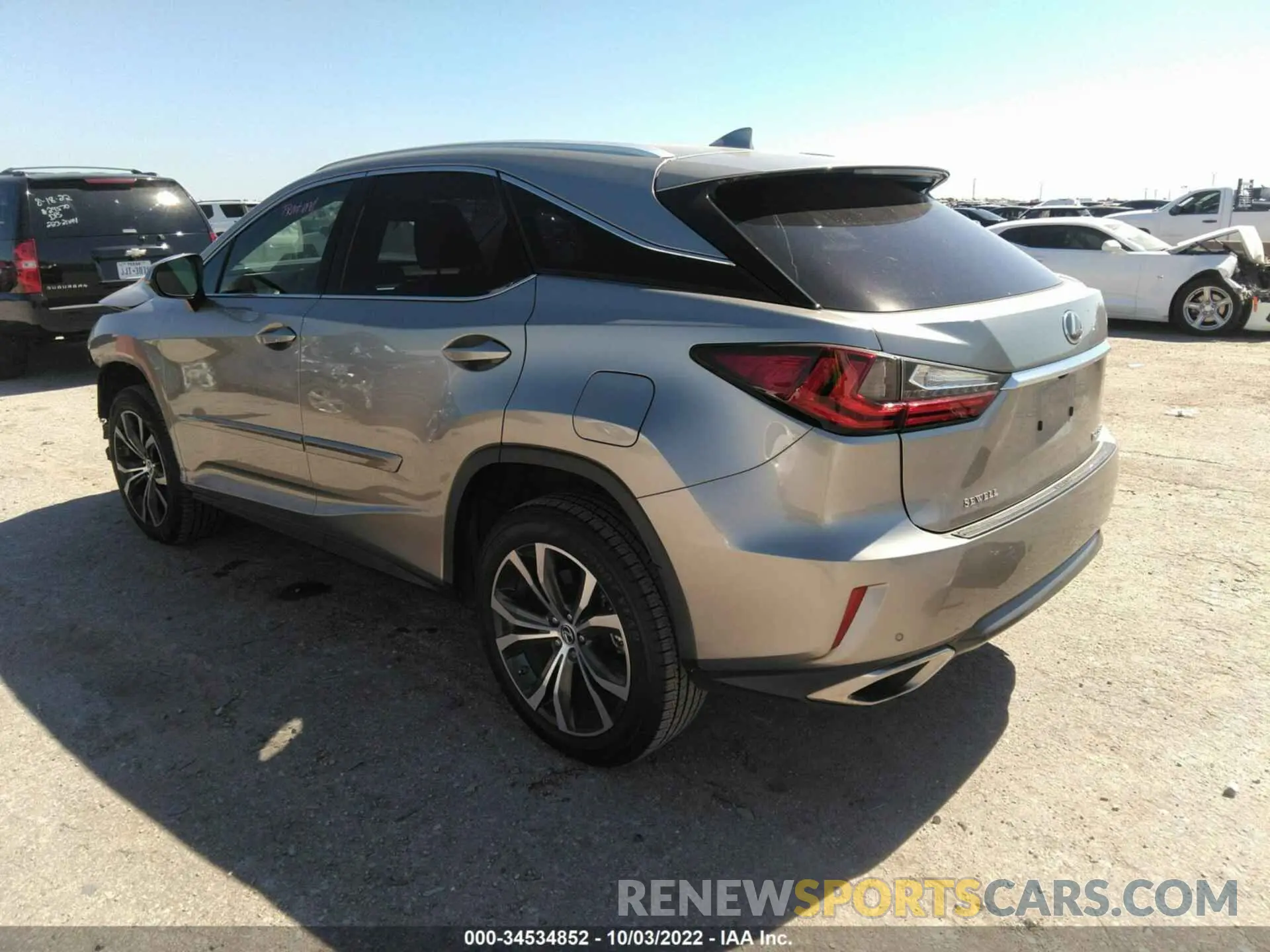 3 fotografías del automóvil dañado 2T2ZZMCA8KC136308 LEXUS RX 2019