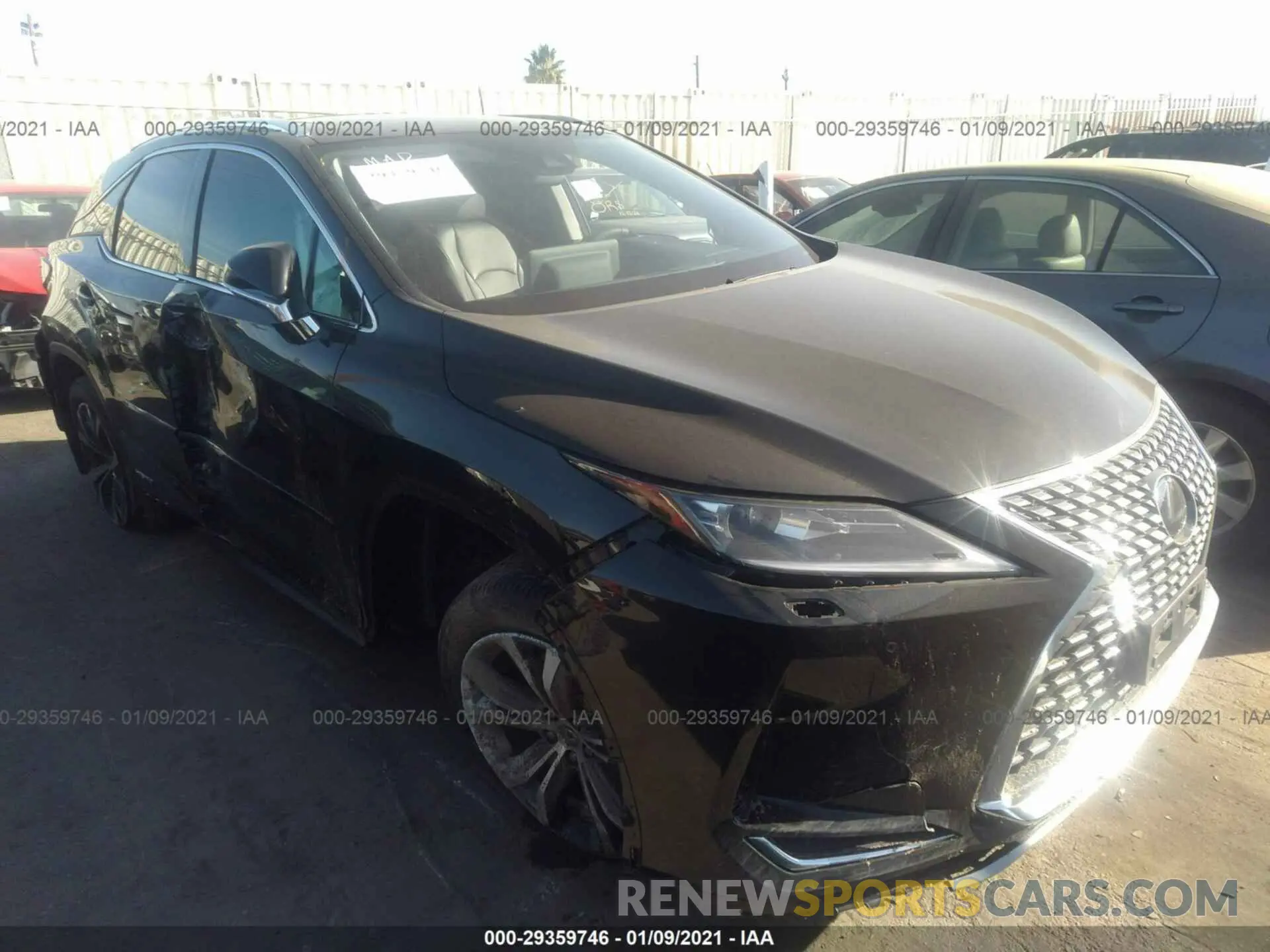 1 fotografías del automóvil dañado 2T2HGMDA4LC047711 LEXUS RX 2020