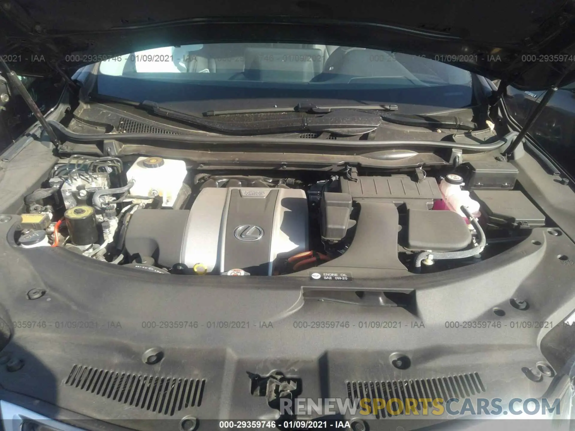 10 fotografías del automóvil dañado 2T2HGMDA4LC047711 LEXUS RX 2020